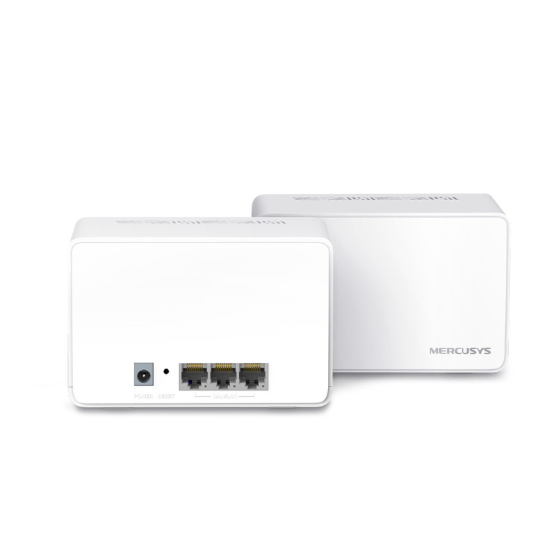 Mercusys Halo H80X(2-Pack) AX3000 Whole Home Mesh WiFi 6, Dual-Band 574Mbps/2402Mbps (2.4GHz/5GHz), 802.11ax/n/b/g 2.4 GHz - 802.11ax/ac/n/a 5 GHz, 3×G-LAN, Mercusys app - Slika 2