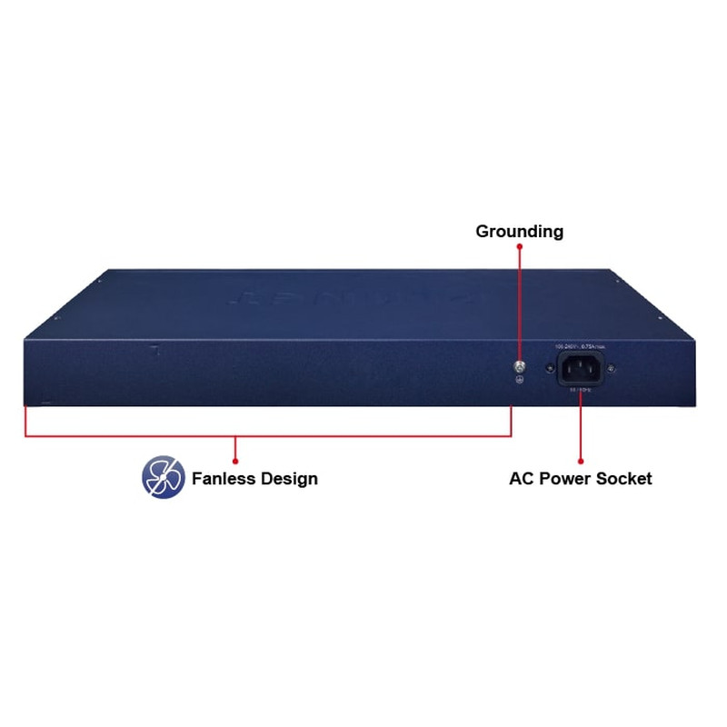 PLANET IPv4/IPv6, 24-Port 10/100/1000Base-T + 2-Port 100/1000MBPS SFP L2/L4 SNMP Manageable Gigabit Ethernet Switch - Slika 4