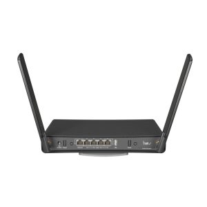 Mikrotik RBD53iG-5HacD2HnD, hAP ac3, 716MHz CPU, 256MB RAM, 5×GLAN, 2.4Ghz/5GHz 802.11b/g/n/ac, 2×vanjska antena, USB, tower/desktop kućište, USB, PSU, RouterOS L4