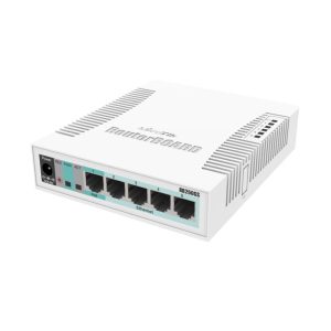 Mikrotik Cloud Smart Switch CSS106-5G-1S (RB260GS) 5-port Gigabit smart preklopnik sa SFP cage, SwOS, plastično kućište, PSU