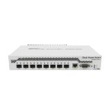 Mikrotik Cloud Router Switch CRS309-1G-8S+IN, Dual core 800MHz CPU, 512MB RAM, 1×GLAN, 8×SFP+ cages, RouterOS, L5 or SwitchOS (dual boot), pasivno desktop kućište, rackmount ears, PSU