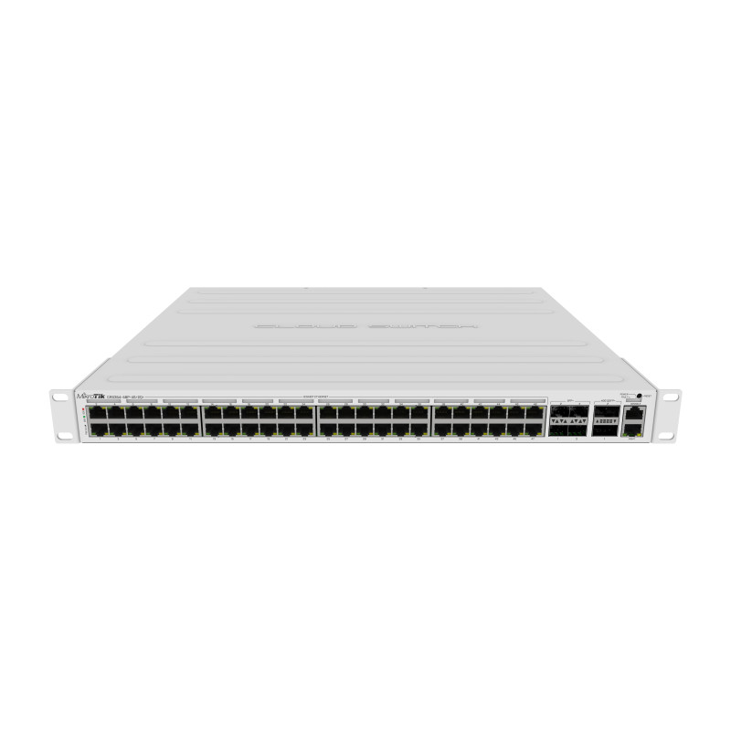 Mikrotik Cloud Router Switch CRS354-48P-4S+2Q+RM, 48xG-LAN (svi PoE-out), 4x10G SFP+, 2x40G QSFP+ cages, RouterOS L5, 1U rackmount, 750W PSU - Slika 2