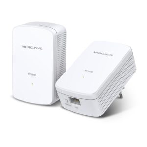 Mercusys AV1000 Powerline Gigabit mrežni adapter, 1000Mbps, HomePlug AV2 (duplo pakiranje)