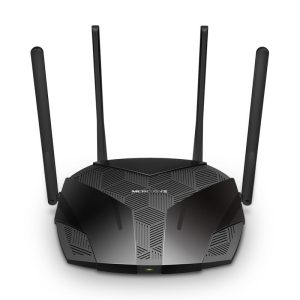 Mercusys MR70X AC1800X bežični usmjerivač (Dual-Band WiFi6 Router) 574Mbps/1201Mbps (2.4GHz/5GHz), 802.11ax/ac/a/b/g/n, 3×G-LAN, 1×G-WAN, MU-MIMO, 4×5 dBi fiksne omni-direkcione antene