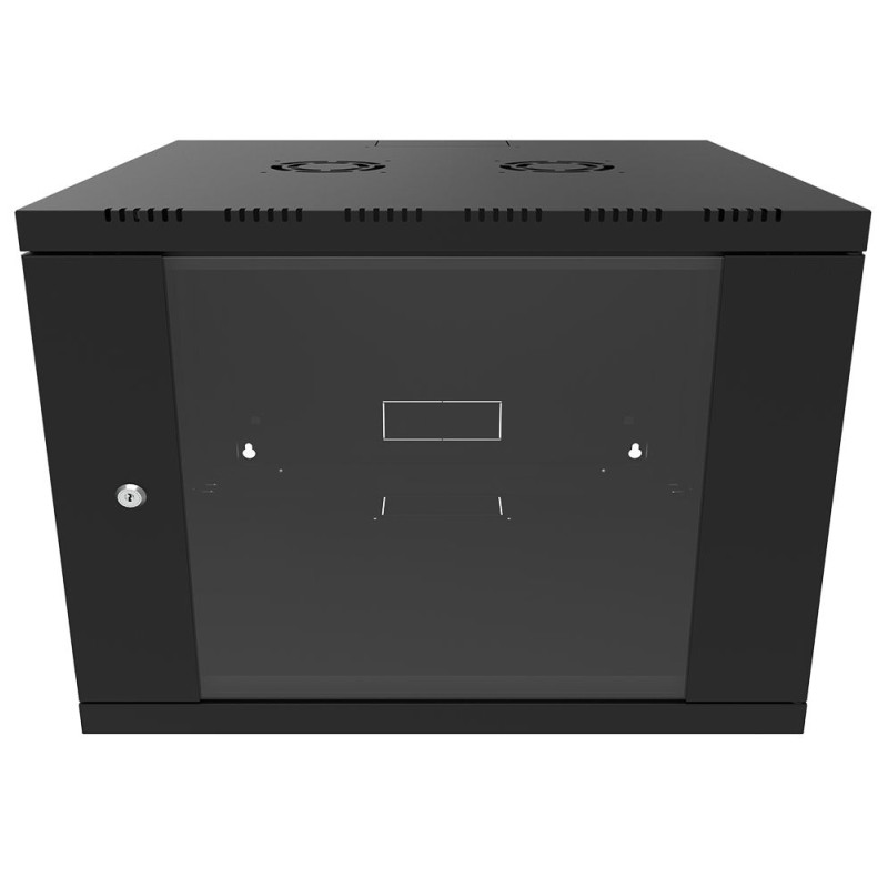 Canovate 6U 600x450x376 SINGLE zidni ormar s bočnim stranama koje se mogu otvoriti izvana, crni (WS3O-9-066DF) - Slika 2