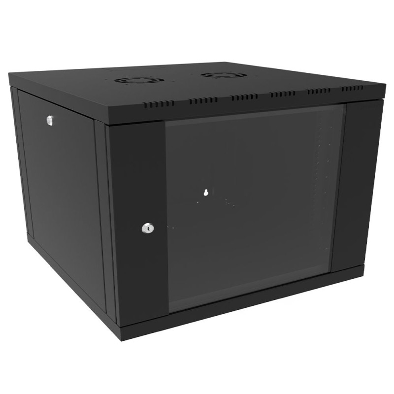 Canovate 6U 600x450x376 SINGLE zidni ormar s bočnim stranama koje se mogu otvoriti izvana, crni (WS3O-9-066DF) - Slika 3