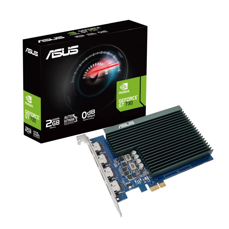 Asus GeForce GT730 2GB GDDR5/64-bit PCIe 2.0, 4×HDMI 1.4b