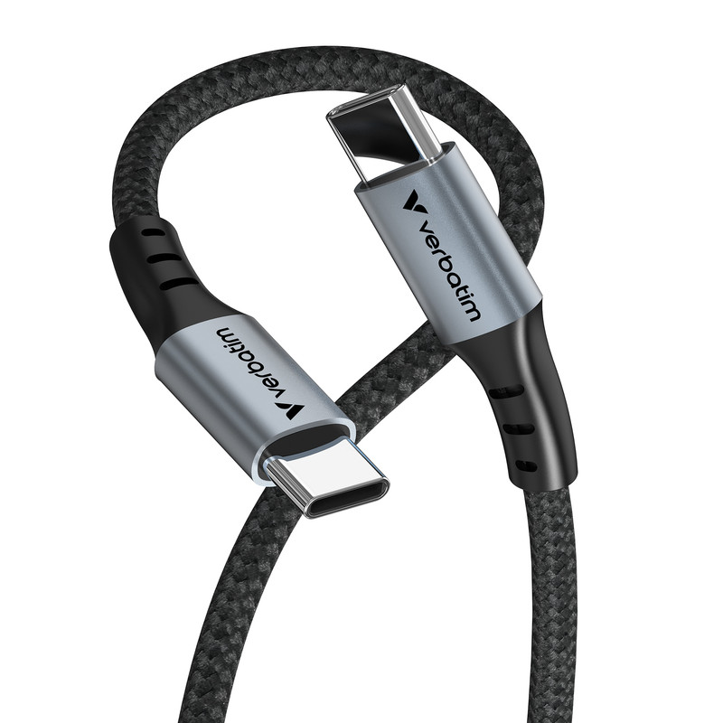 Verbatim Sync & Charge kabel USB-C na USB-C 60W 120 cm - Slika 2