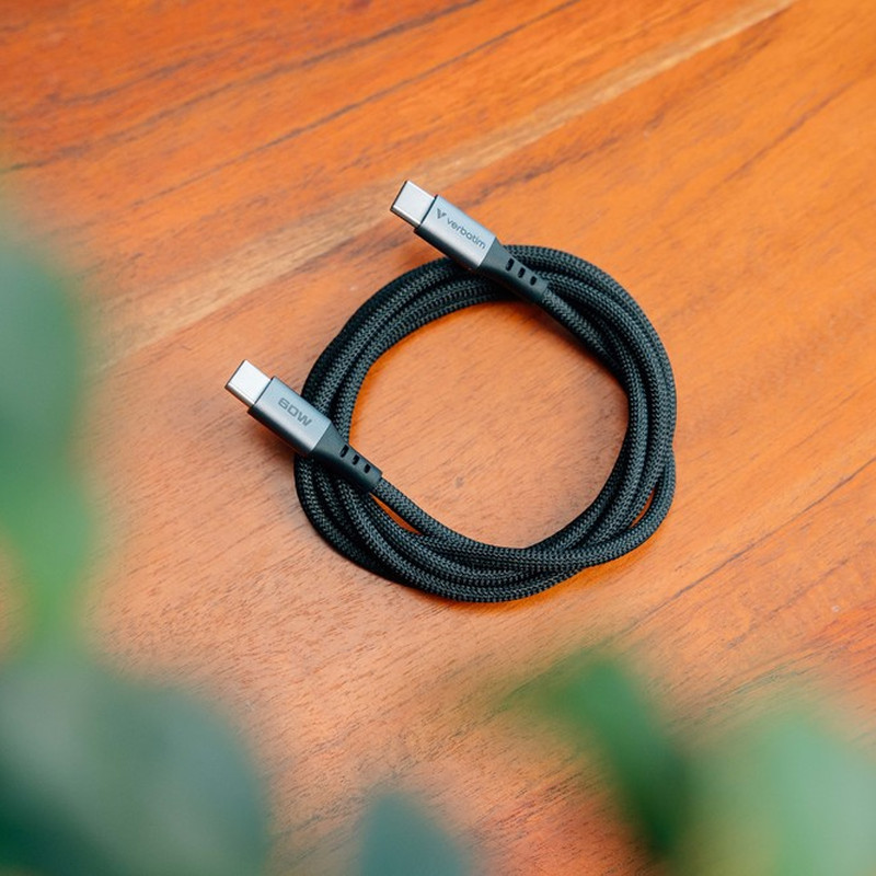 Verbatim Sync & Charge kabel USB-C na USB-C 60W 120 cm - Slika 4