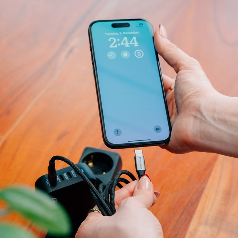 Verbatim Sync & Charge kabel USB-C na USB-C 100W, 120 cm - Slika 5