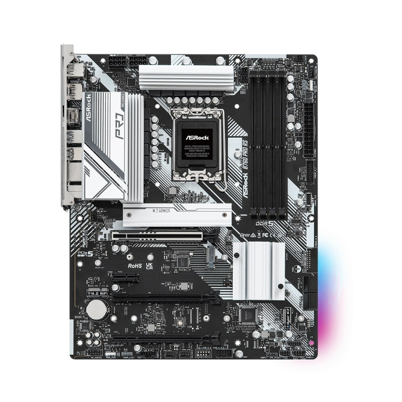 ASRock MB B760 PRO RS, S.1700, DDR5/7200MHz(OC), PCIe 5.0, 2.5 G-LAN, DP/HDMI, ATX - Slika 2
