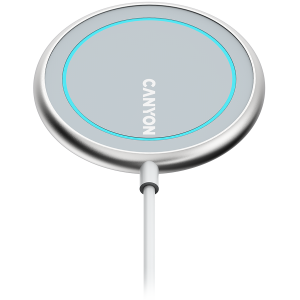 CANYON wireless charger WS-100 15W Magnetic Silver