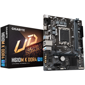 GIGABYTE MB H610M K DDR4 LGA1700 2 x DDR4 DIMM 1 x M.2 2 x SATA 1 x HDMI port Micro ATX