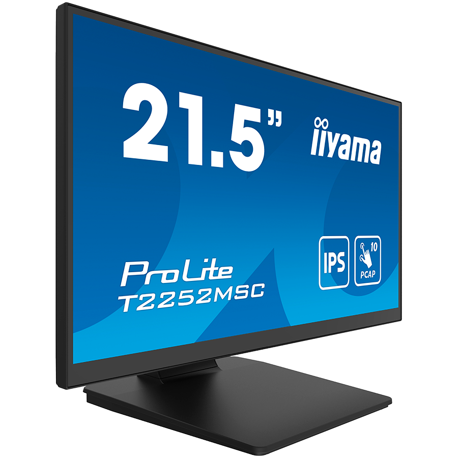 IIYAMA Monitor LED T2252MSC-B2AG 21.5" PCAP 10pt Touchscreen monitor featuring IPS panel technology, Edge-to-Edge glass design and Anti Glare coating HDMI DP USB HUB Tilt 3y - Slika 3