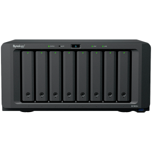 Synology DiskStation DS1825+, Tower, 8-BAY 3.5'' SATA HDD/SSD,  2xM.2 2280 NVMe SSD, CPU AMD Ryzen Quad-Core 2.2 GHz, 8GB DDR4, 2xRJ-45 2.5GbE LAN Port, 3xUSB 3.2, 2 x USB-C expansion ports (Expandable to 18 Bays with 2 x DX525), 1xGen3 x8 PCIe,3y