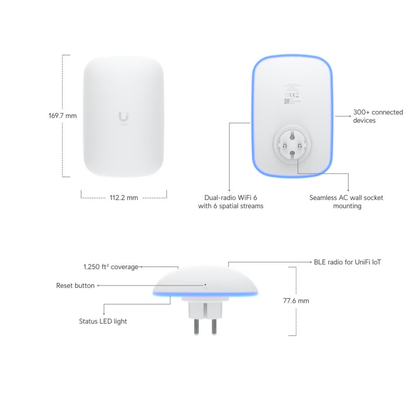 Ubiquiti U6-Extender- EU UniFi Access Point - Slika 4