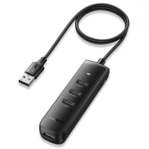 UGREEN 4-portni USB-A HUB 4xUSB-A 3.0, 1.0m, crni