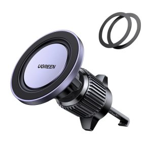 UGREEN držač za smartphone, za ventilacijski otvor, magnetni, za auto, crni