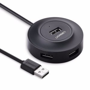 UGREEN 4-portni USB-A HUB 4xUSB-A 2.0, 1m, crni