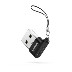 UGREEN adapter USB-C 3.1 (Ž) na USB-A 2.0 (M), crni