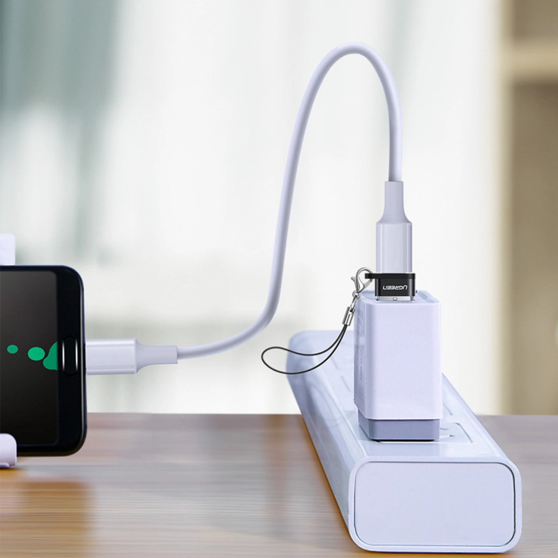 UGREEN adapter USB-C 3.1 (Ž) na USB-A 2.0 (M), crni - Slika 3