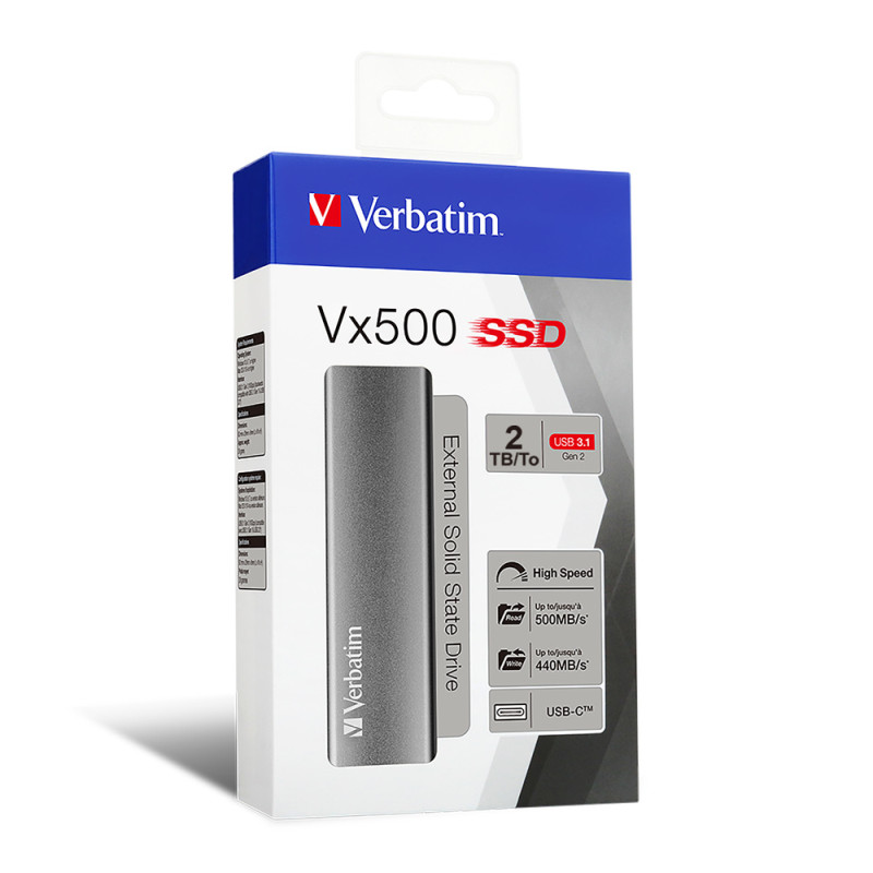 Verbatim Vx500 2TB SSD vanjski disk USB 3.2 Gen2 - Slika 5