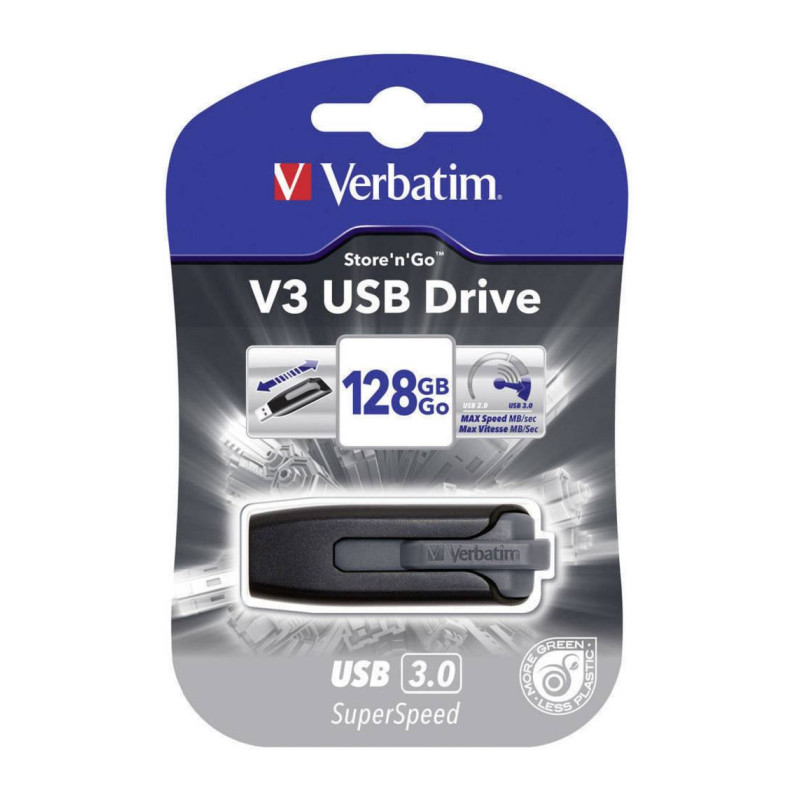 Verbatim V3 128GB USB3.2 Gen1, crni - Slika 5