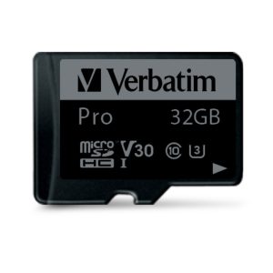 Verbatim memorijska kartica PRO Micro SDHC 32GB, U3, A2, V30, Class 10 Card + adapter