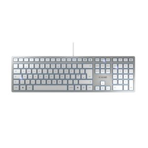 Cherry KC 6000 Slim tipkovnica, USB, bijela/srebrna