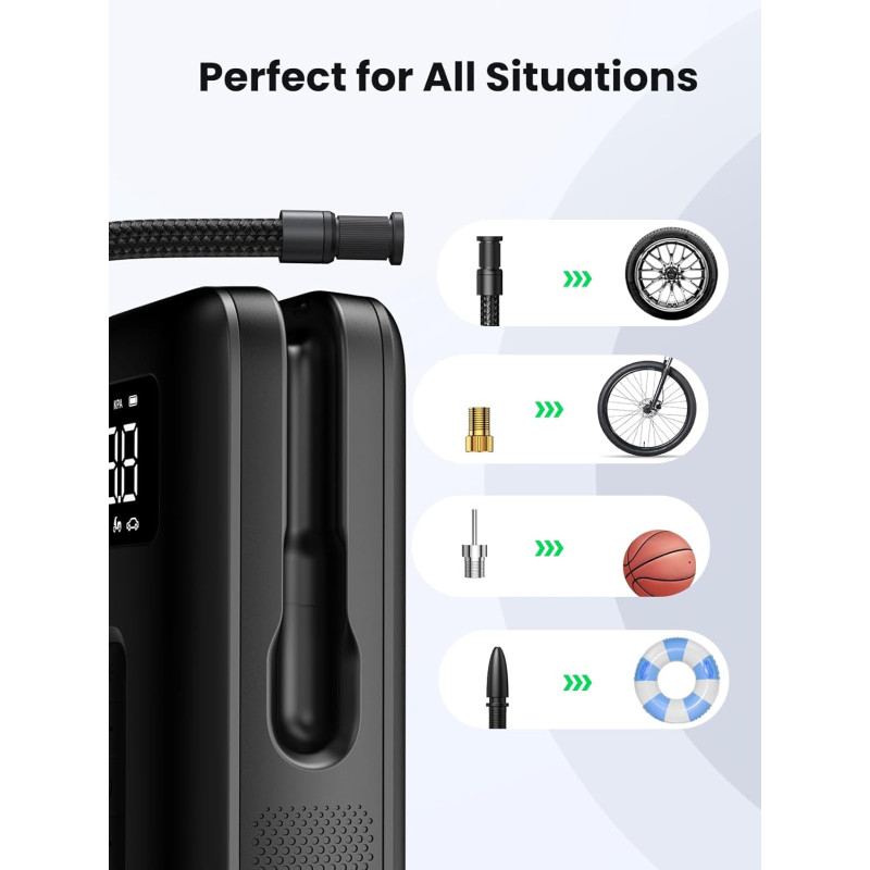 UGREEN CD259, 2x 2500mAh, električna zračna pumpa - Slika 3