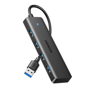 UGREEN 4-portni USB-A HUB 4xUSB-A 3.0, sivi