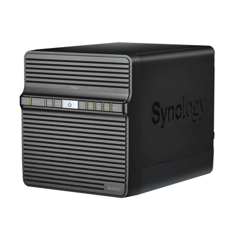Synology DS423 DiskStation 4-bay NAS server, 2.5"/3.5" HDD/SSD podrška, Hot Swappable HDD, Wake on LAN/WAN, 2GB, 2×G-LAN, 2×USB3.2 Gen 1