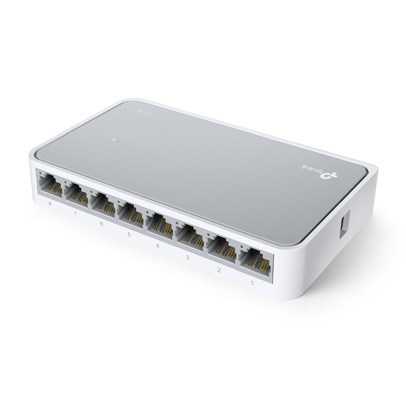 TP-Link 8-port mini Desktop preklopnik (Switch), 8×10/100M RJ45 ports, plastično kućište - Slika 2