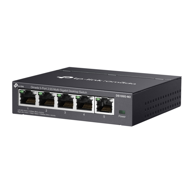 TP-Link Omada 5-port 2.5G Multi-Gigabit Desktop preklopnik (Switch), 5×10Mbps/100Mbps/1Gbps/2.5Gbps RJ45 Ports, Plug & Play, metalno kućište - Slika 3
