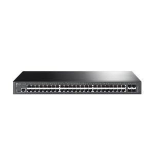 TP-Link 48-port Omada Gigabit Managed preklopnik (Switch) L2+, 48×G-LAN, 4×10G SFP+, 1×RJ45/1×Micro-USB console port, 1U 19" rack-mount