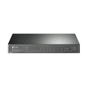 TP-Link 10-port Gigabit PoE+ Smart preklopnik (Switch), 8×10/100/1000M RJ45 ports + 2×SFP ports, metalno kućište (61W)
