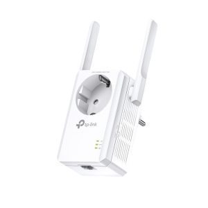 TP-Link bežični pojačivač dometa (Universal Range Extender) 300Mbps, (2.4GHz), 802.11b/g/n, 1×RJ45 10/100, 2×vanjske antene fiksne, range extender tipka, dodatna utičnica