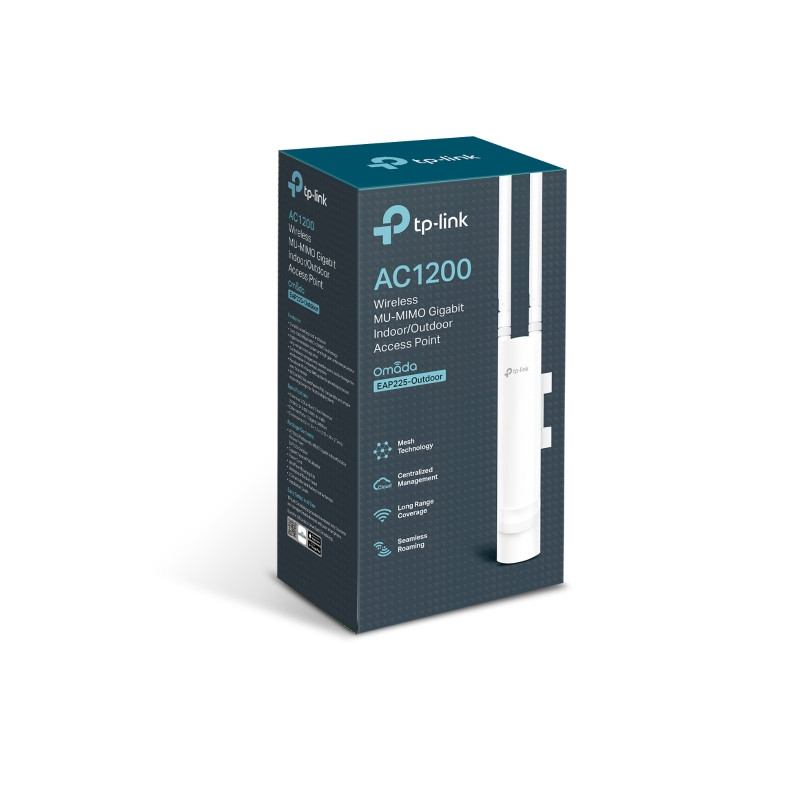 TP-Link Omada AC1200 bežična pristupna točka zidna/stropna vanjska (AP) 300Mbps/867Mbps (2.4GHz/5GHz), 802.11a/b/g/n/ac, 1×GLAN, podrška za PoE, IP65, 2×vanjska antena - Slika 5