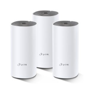 TP-Link AC1200 Deco E4 (3 pack) Mesh Wi-Fi, Dual-Band 300Mbps/867Mbps (2.4GHz/5GHz), 2×LAN, 2×interna antena, Deco App