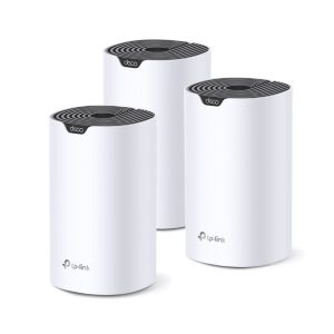 TP- Link AC1900 Deco S7 (3-pack) Mesh Wi-Fi, Dual-Band, 600 Mbps/1300 Mbps (2.4GHz/5GHz), 3×LAN, 3×interna antena, Deco App