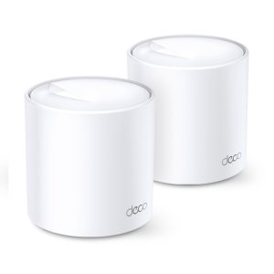 TP-Link AX1800 Deco X20 (2-pack), Whole Home Mesh Wi-Fi 6, 574Mbps/1201Mbps (2.4GHz/5GHz), 802.11ax/ac/n/a/b/g, 2×G-LAN, Deco App