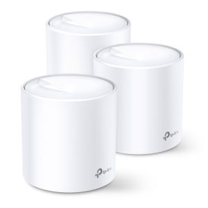 TP-Link AX1800 Deco X20 (3-pack), Dual-Band Mesh Wi-Fi 6, 574Mbps/1201Mbps (2.4GHz/5GHz), 802.11ax/ac/n/a/b/g, 2×G-LAN, Deco App