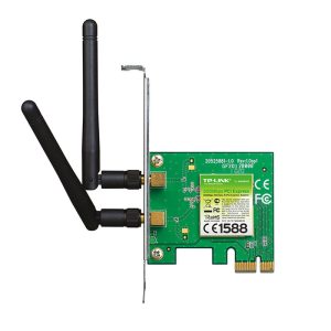 TP-Link bežični PCIe adapter 300Mbps (2.4GHz), 802.11n/g/b, 2× odvojiva antena, Low profile