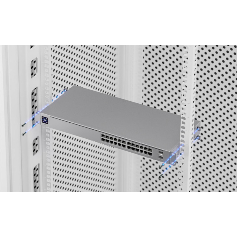 Ubiquiti UniFi Managed 24-port Gigabit Switch, 2×1G SFP, Rack 1U (USW-24) - Slika 4