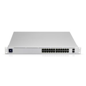 Ubiquiti UniFi Managed 24-port Gigabit Switch, 2×10G SFP+, Rackmount, (USW-PRO-24)