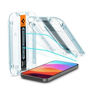 Spigen Glass tR EZ Fit, zaštitno staklo za ekran telefona, 2 kom - iPhone 16/15 (AGL06903)