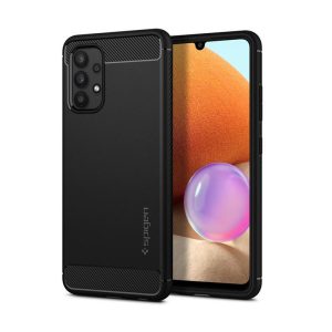 Spigen Rugged Armor, zaštitna maska za telefon, crna - Galaxy A32 (LTE)