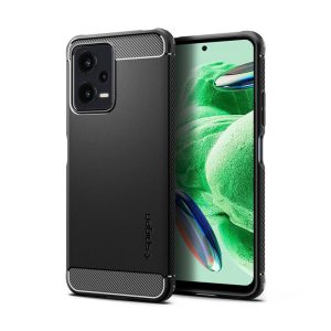 Spigen Rugged Armor, maska za telefon, crna - Xiaomi Redmi Note 12 5G/ POCO X5 5G (ACS05787)