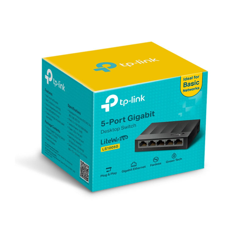 TP Link 5-port Gigabit Desktop preklopnik (Switch), 802.3X Flow Control, vanjsko napajanje - Slika 5