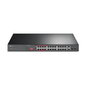 TP-Link TL-SL1226P 24-Port PoE+ Smart preklopnik (Switch), 24×10/100M, 2×G-LAN, 2×G SFP (250W)